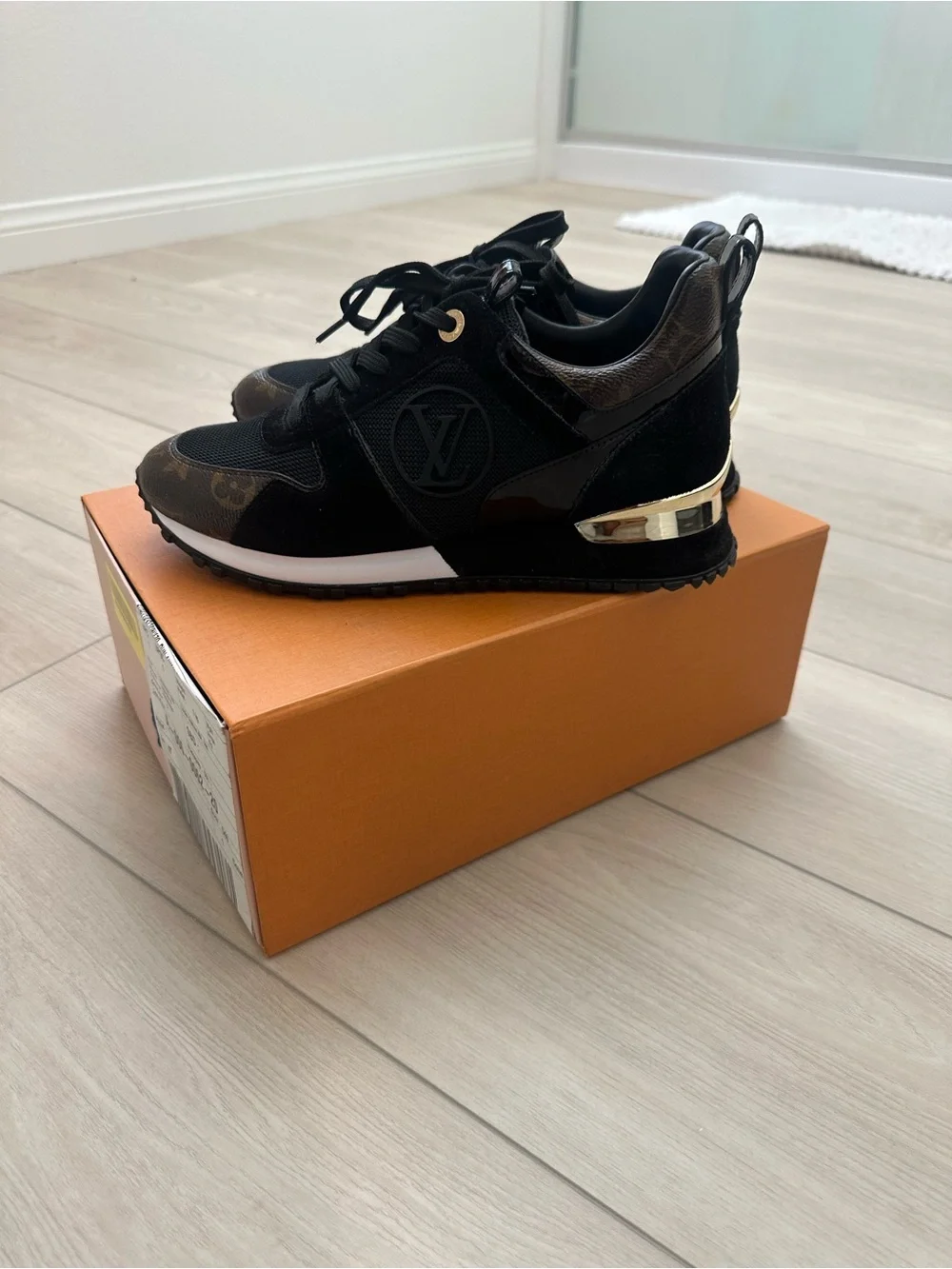 Louis Vuitton Black & Brown Men's Monogram Runner Sneakers